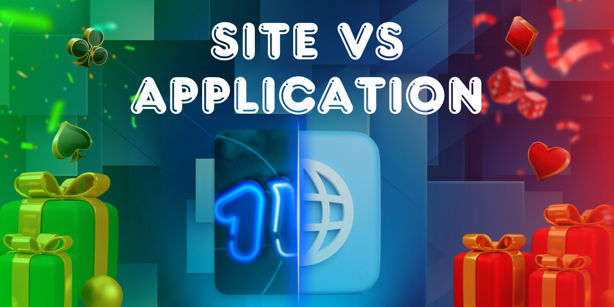 1Win application vs site web